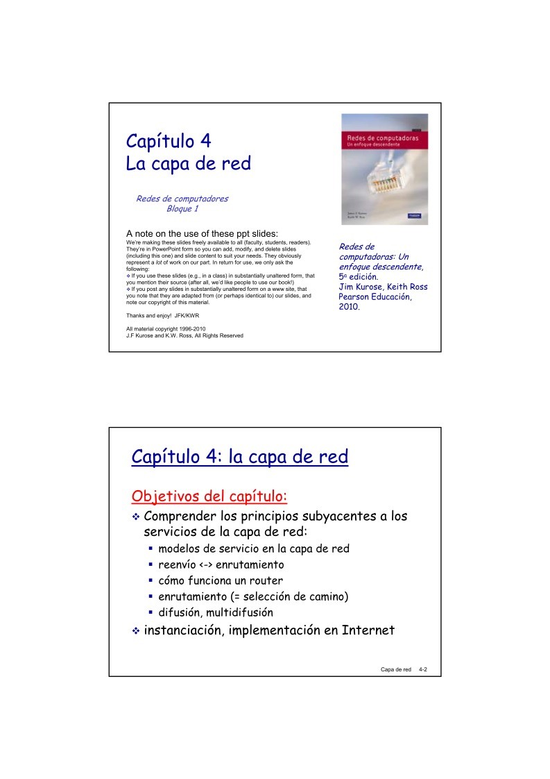 Imágen de pdf Capítulo 4 - La capa de red